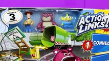 Toy Story 3 Action Links Junkyard Escape Stunt Set Disney Cars Lightning McQueen gets saved by Mater