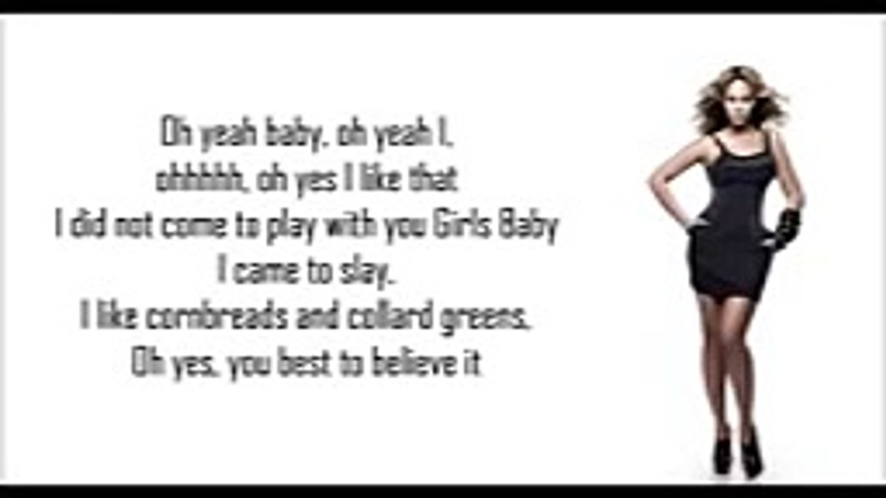 Beyonce - Formation Clean With ( Lyrics On Screen )