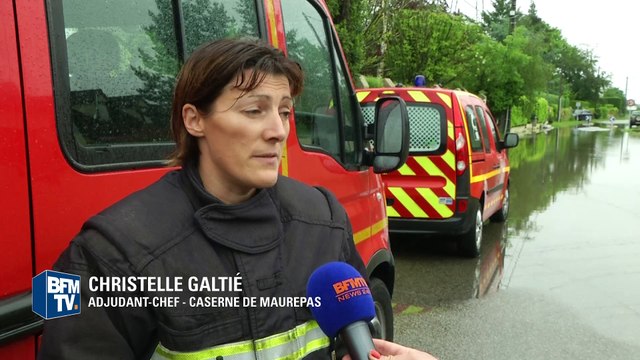 Inondations: avec les pompiers en intervention dans les Yvelines