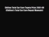 Read Chilton Total Car Care Toyota Prius 2001-08 (Chilton's Total Car Care Repair Manuals)