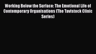 Read Working Below the Surface: The Emotional Life of Contemporary Organisations (The Tavistock