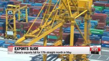 Korea's exports fall for 17th straight month