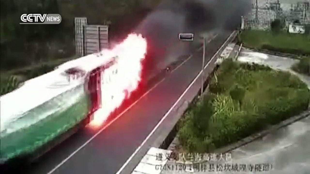Truck catches fire in tunnel, driver avoids catastrophe