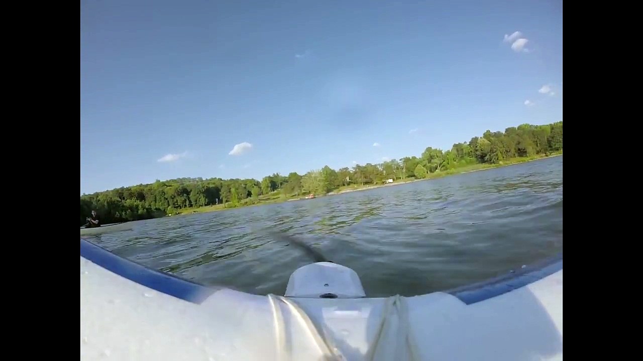 Crash it - RC float plane on windy day.