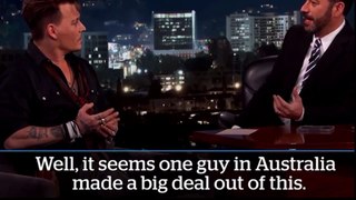 Johnny Depp mocks Barnaby Joyce, again