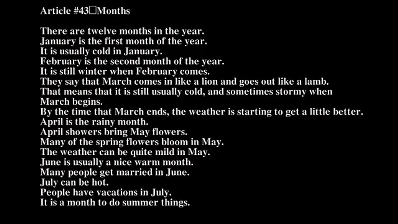 Months