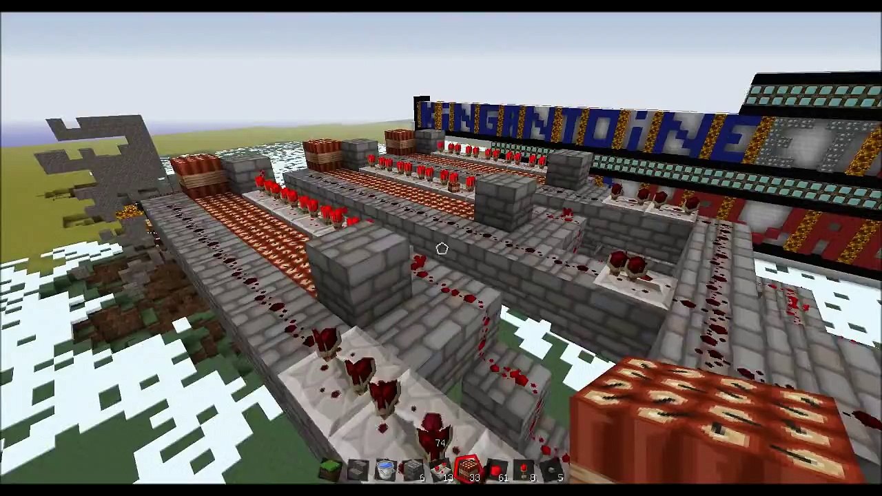 Comment faire une mitrailleuse à canon tnt sur Minecraft-[Tuto]-Team Havad