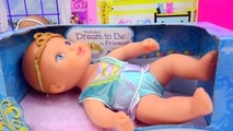 Babysitting Waterbabies Dream To Be Angel & Princess Fill with Water Baby Doll   Cookieswirlc Video