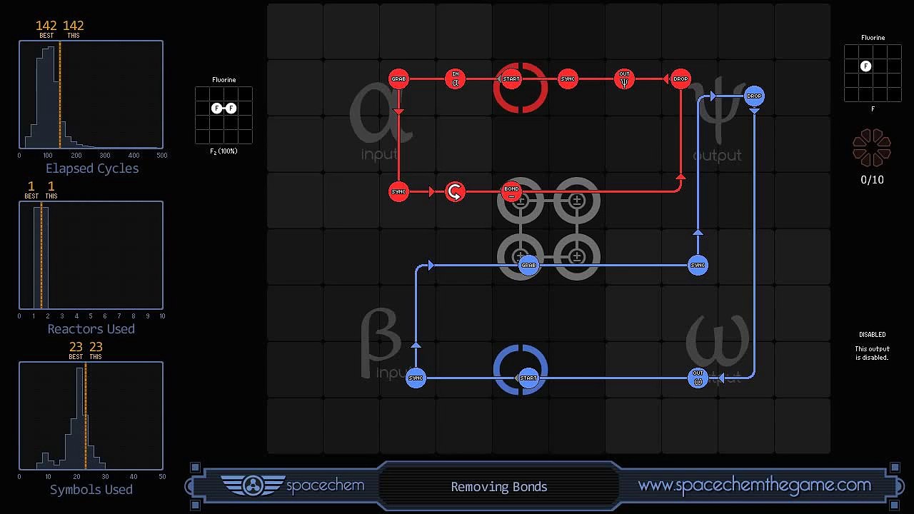 SpaceChem - Removing Bonds (142/1/23)