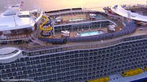 World's largest cruise Harmony of the Seas arrive to Southampton