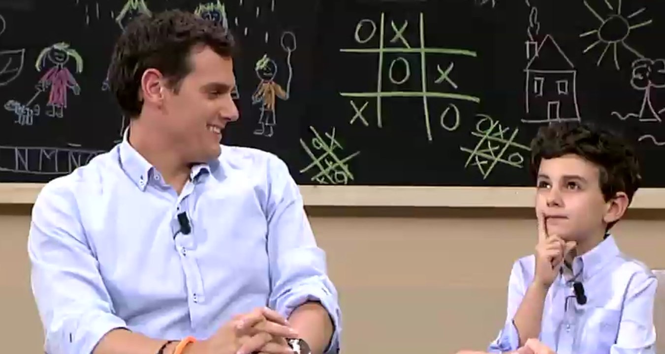 Rivera, entrevistado por niños en Telecinco