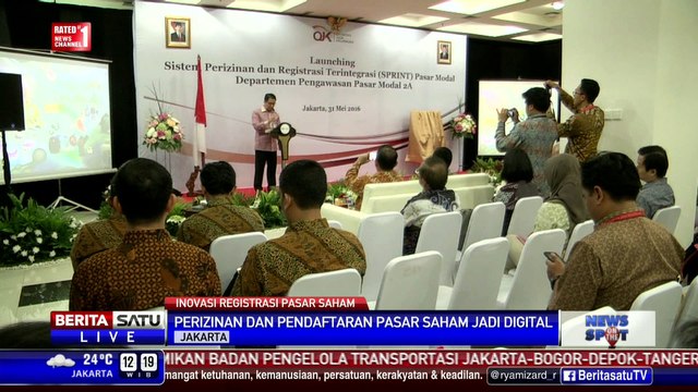OJK Luncurkan Sistem Elektronik Perizinan dan Registrasi Pasar Modal