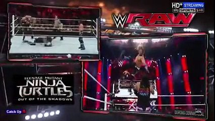 WWE RAW 5_9_2016 Roman Reigns & The Usos vs. The Club – Six-Man Elimination Tag Team Match