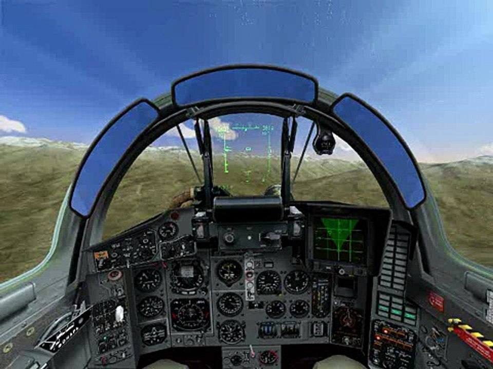 MiG-29 vs Su-33 guns from cockpit