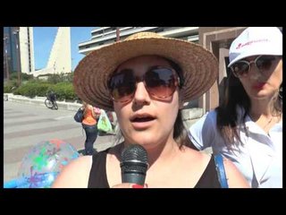 Napoli - La protesta dei dipendenti del Magic World (31.05.16)