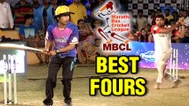 Best FOURS Of MBCL | Marathi Box Cricket League 2016 | Marathi Entertainment