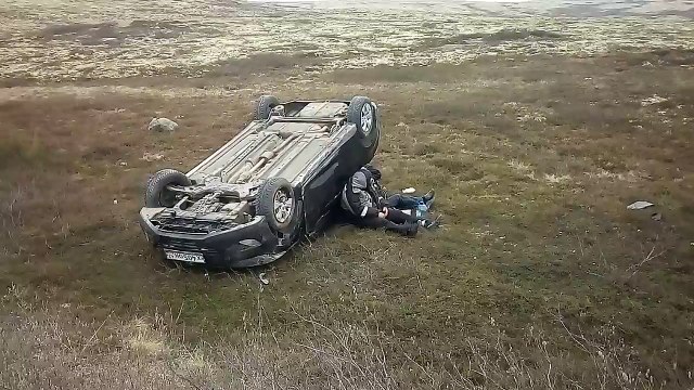 grosse sieste après un accident de voiture