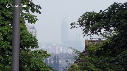 Air pollution obscures London skyline