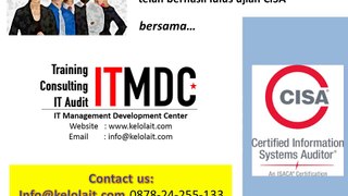 Training CISA (CISA Exam Preparation) ITMDC 0878-24-255-133 (XL)| 0813-13-13-13-6816 (SIMPATI)