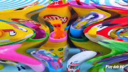 Kinder Surprise Eggs Minnie Mouse Frozen Play Doh Angry Birds Hulk
