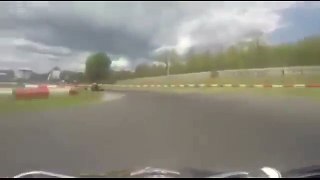 Wow: Go-Kart Racer Overtakes Other Driver FROM ABOVE