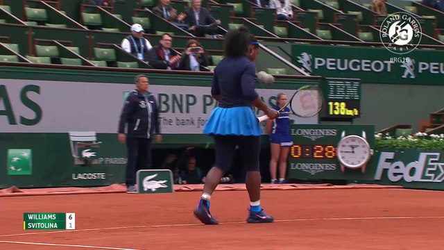 Les temps forts S. Williams - Svitolina Roland-Garros 2016 / 1/8