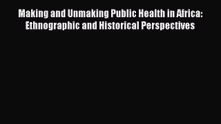 Read Making and Unmaking Public Health in Africa: Ethnographic and Historical Perspectives
