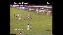 07.03.1990 - 1989-1990 European Champion Clubs' Cup Quarter Final 1st Leg Benfica 1-0 Dnipro Dnipropetrovsk
