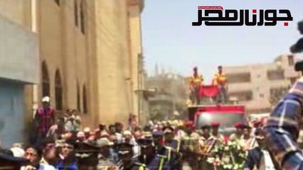 أهالى صرد بالغربية يشيعون جثمان نجلهم شهيد القوات المسلحة