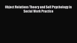 Read Object Relations Theory and Self Psychology in Social Work Practice Ebook Free