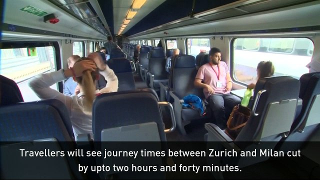 Swiss spectacle celebrates world's longest rail tunnel