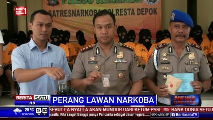 42 Pengedar Narkoba Diringkus Polresta Depok