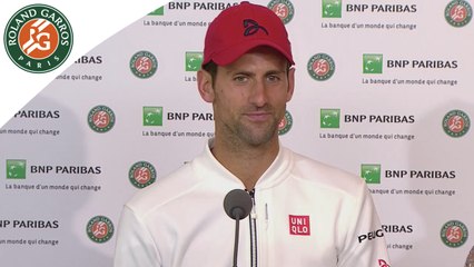 Roland-Garros 2016 Conférence de presse Djokovic / 1/8 de finale