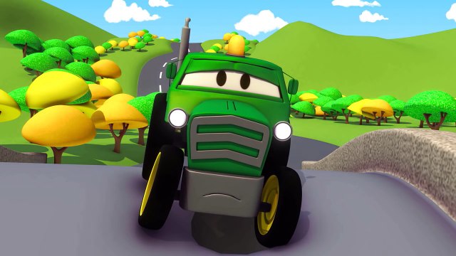 Le Tracteur et la Super Patrouille camion pompier & voiture de police Dessins animés pour enfants