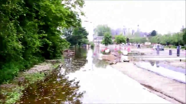 Le château de Chambord inondé