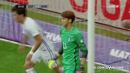 David Silva Goal HD - Spain 1-0 South Korea - 01-06-2016