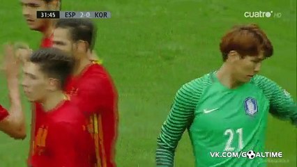 Cesc Fabregas Goal HD - Spain 2-0 South Korea - 01-06-2016