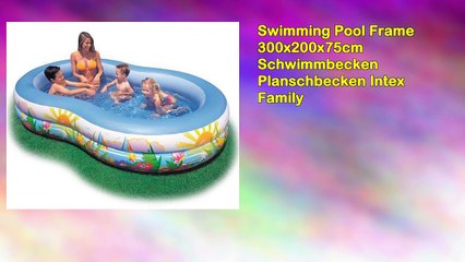 Swimming Pool Frame 300x200x75cm Schwimmbecken Planschbecken Intex Family