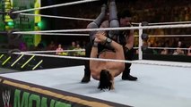 WWE Money in the Bank 2016 - Roman Reigns vs Seth Rollins Dean Ambrose Cashes in the MITB