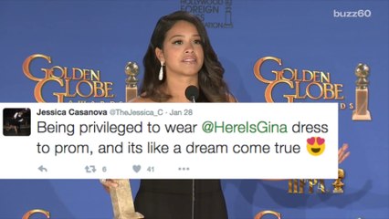Gina Rodriguez Makes A Fan's Prom Dreams Come True