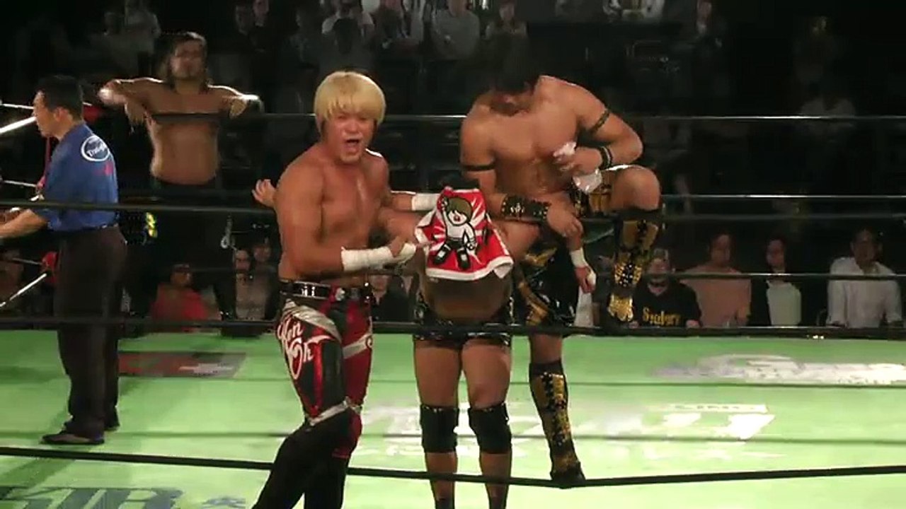 05.25.2016 Akitoshi Saito, Hajime Ohara & Kenou vs. Momo No Seishun Tag & Quiet Storm (NOAH)