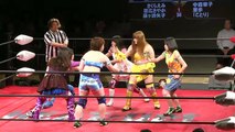 04.16.2016 Emi Sakura, Sayaka Obihiro & Yako Fujigasaki vs. Hanako Nakamori, Kotori & Riho (HEAT UP)