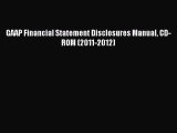 Enjoyed read GAAP Financial Statement Disclosures Manual CD-ROM (2011-2012)