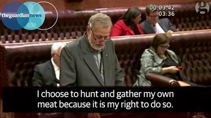NSW Parliament_ Australian state MP admits eating elephant he shot in Zimbabwe 1Jun16