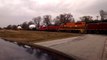 Carolina Piedmont Railroad high and wide special, Gray Court, SC. 2/20/16