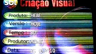 Chamada Hebe - Sbt 21:15 Segunda - Faixa Nobre - Lulu Santos Adriane Galisteu 25/10/2010