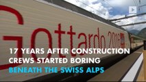 Swiss Alps: world's longest tunnel opens