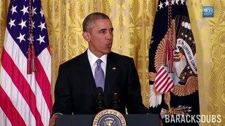 Barack Obama Singing Work by Rihanna