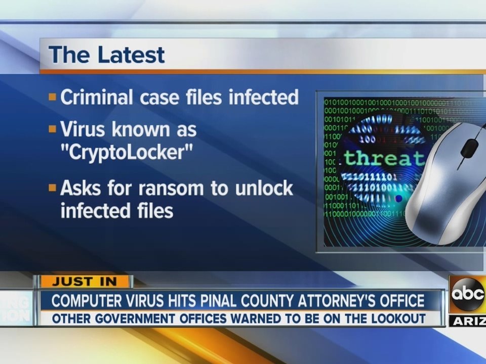 Pinal County Attorney's Office attacked by CryptoLocker virus