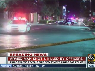 Amed man shot, killed by officers in Phoenix